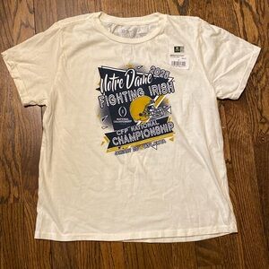 New Notre Dame CFP 2025 shirt. Fits more like a small